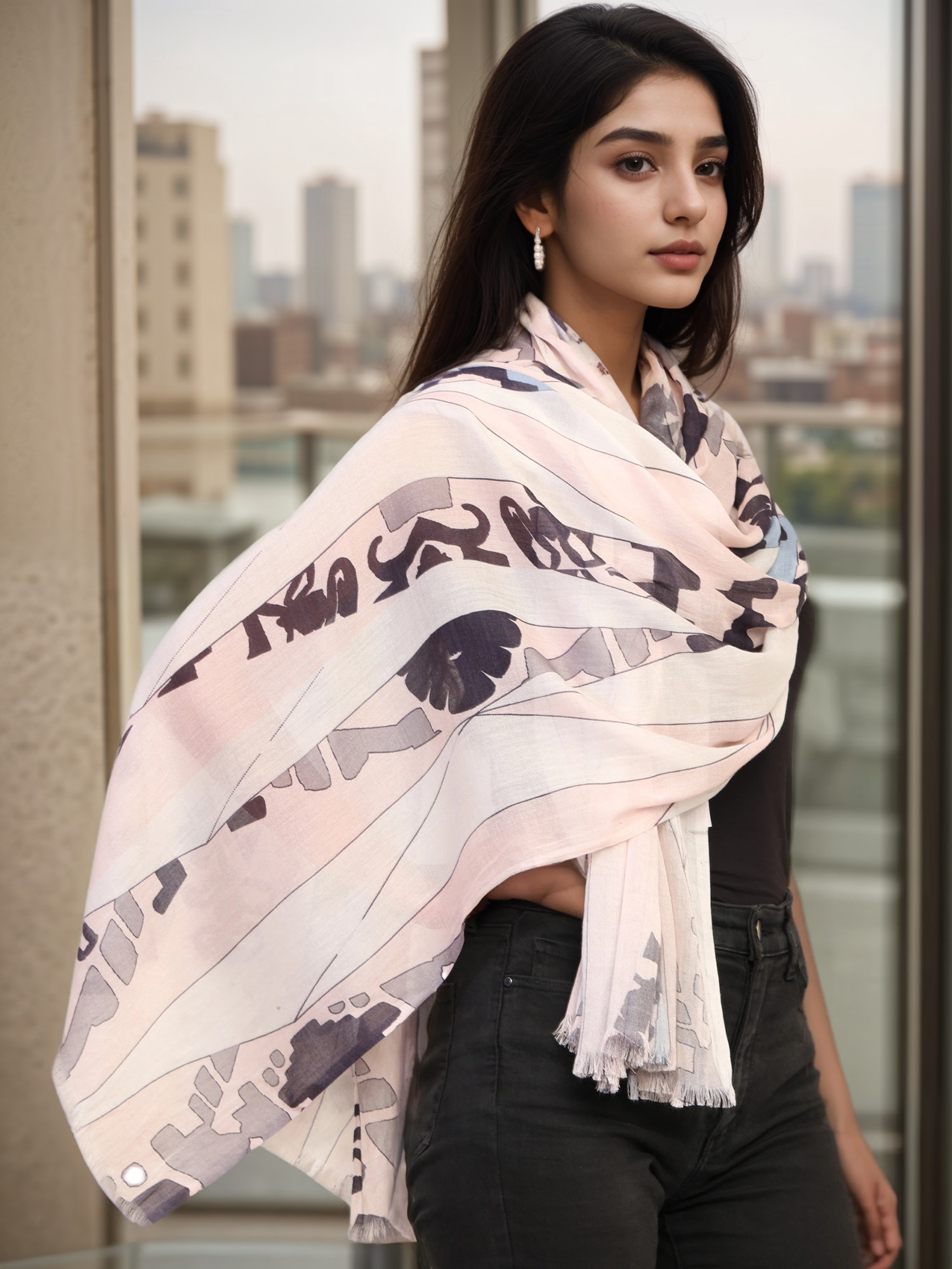 PRINTED MODAL SCARF