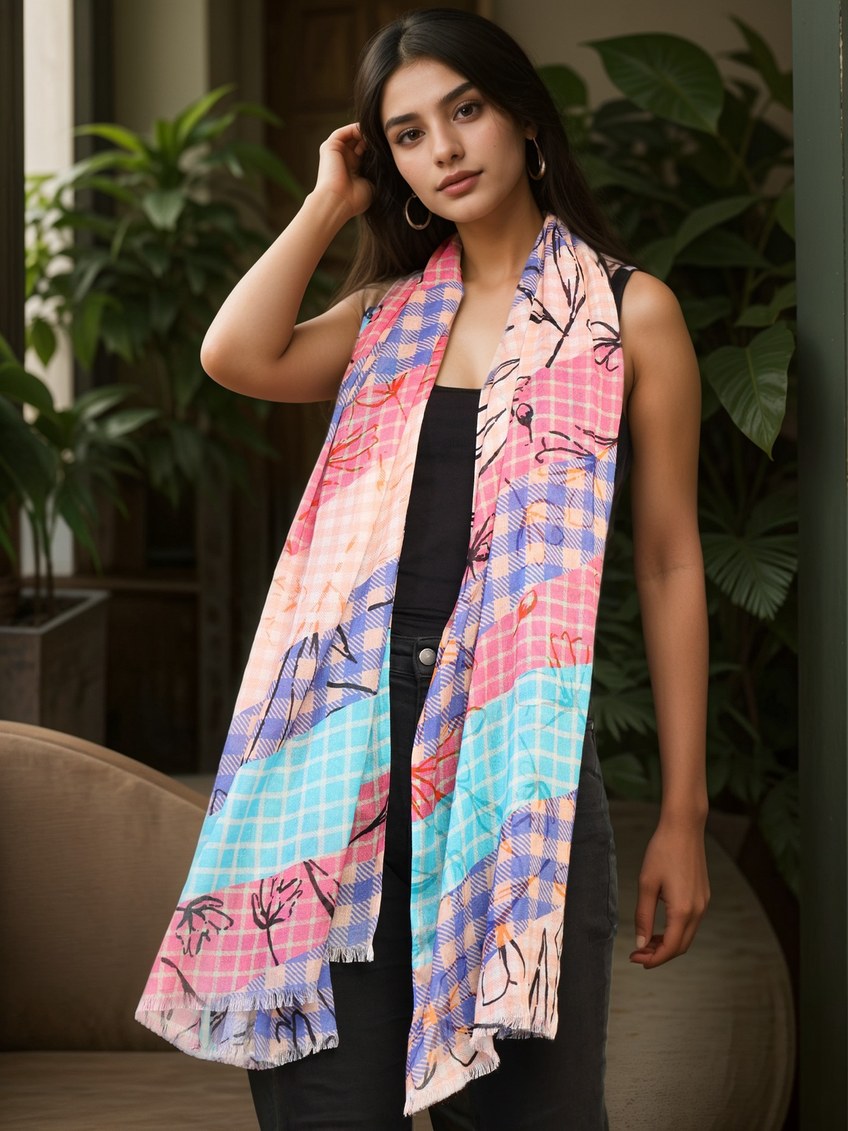 PRINTED MODAL SCARF