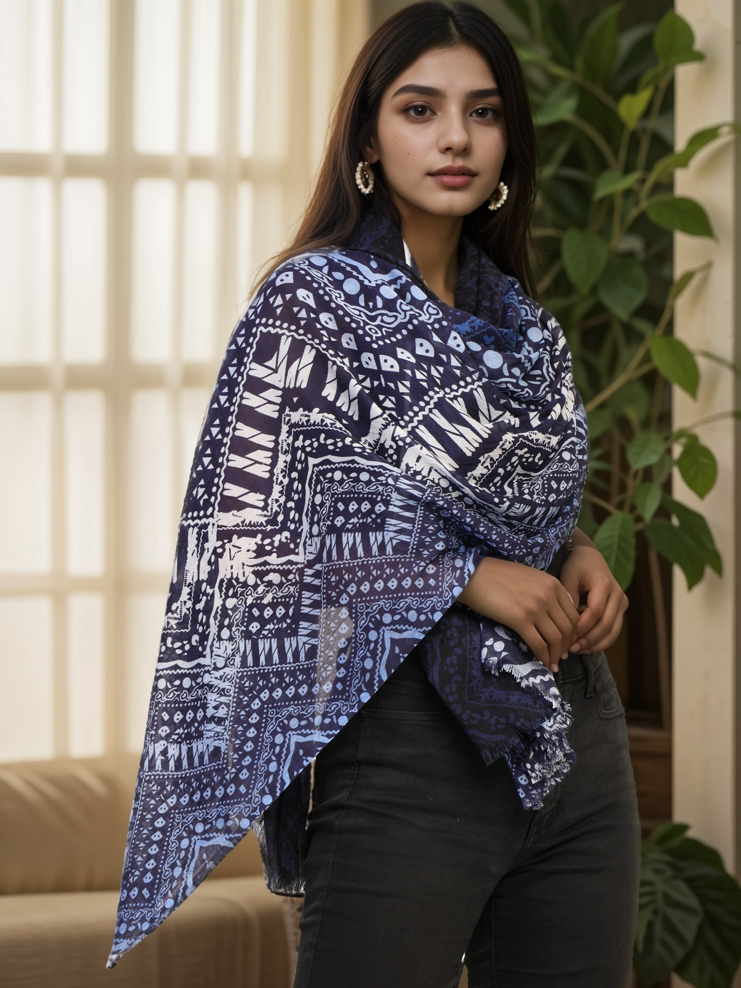 PRINTED MODAL SCARF