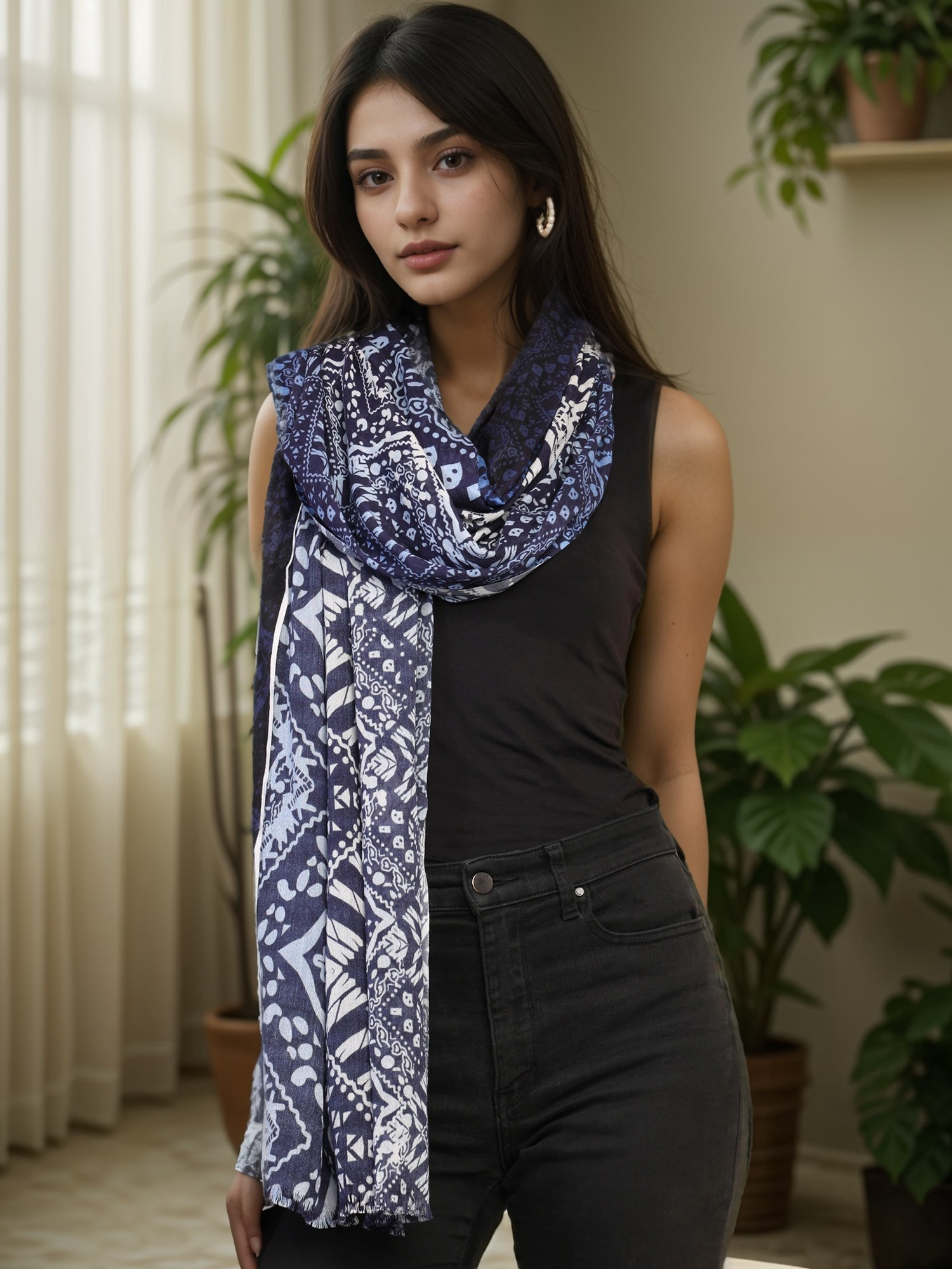 PRINTED MODAL SCARF