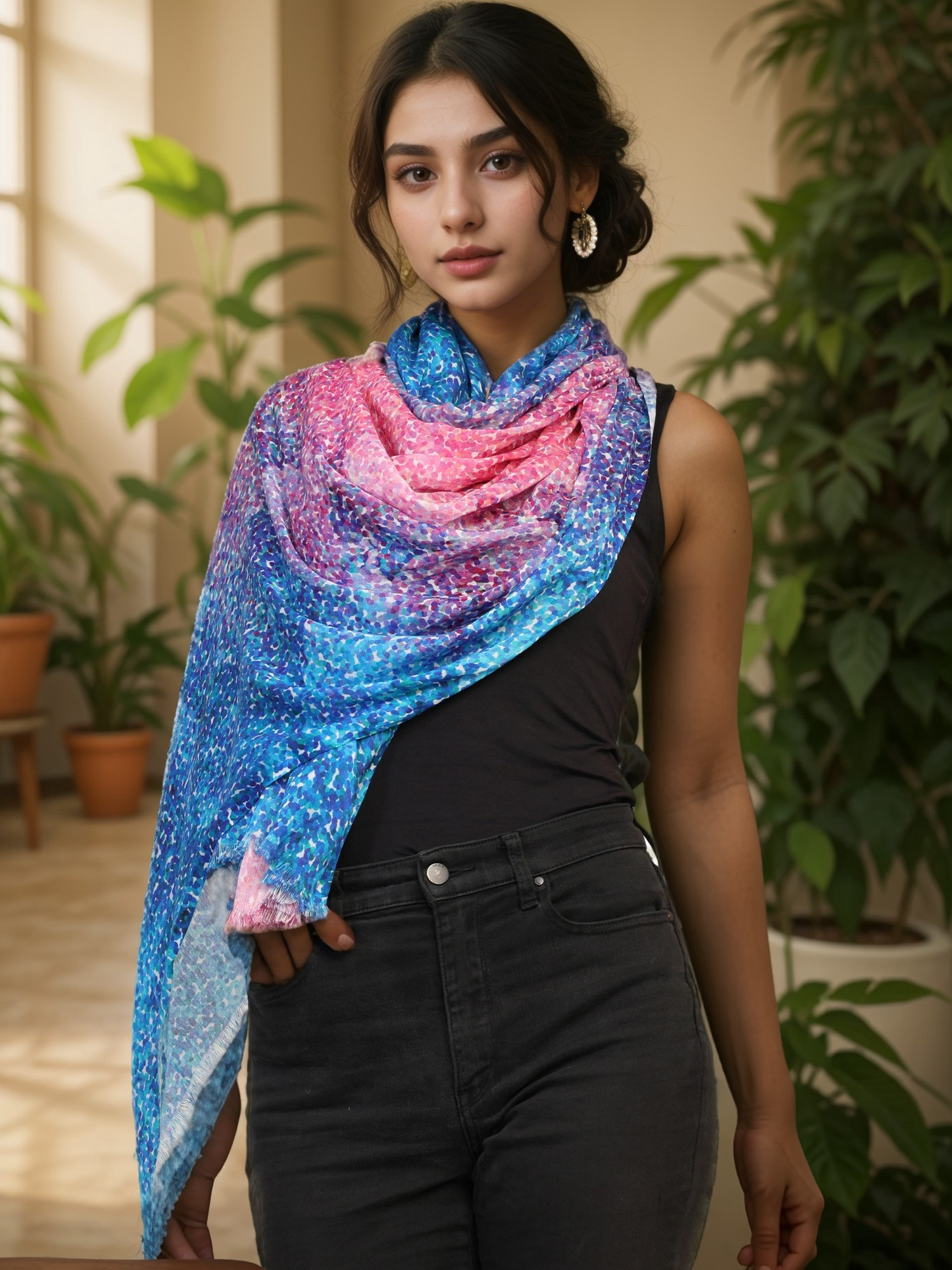 PRINTED MODAL SCARF