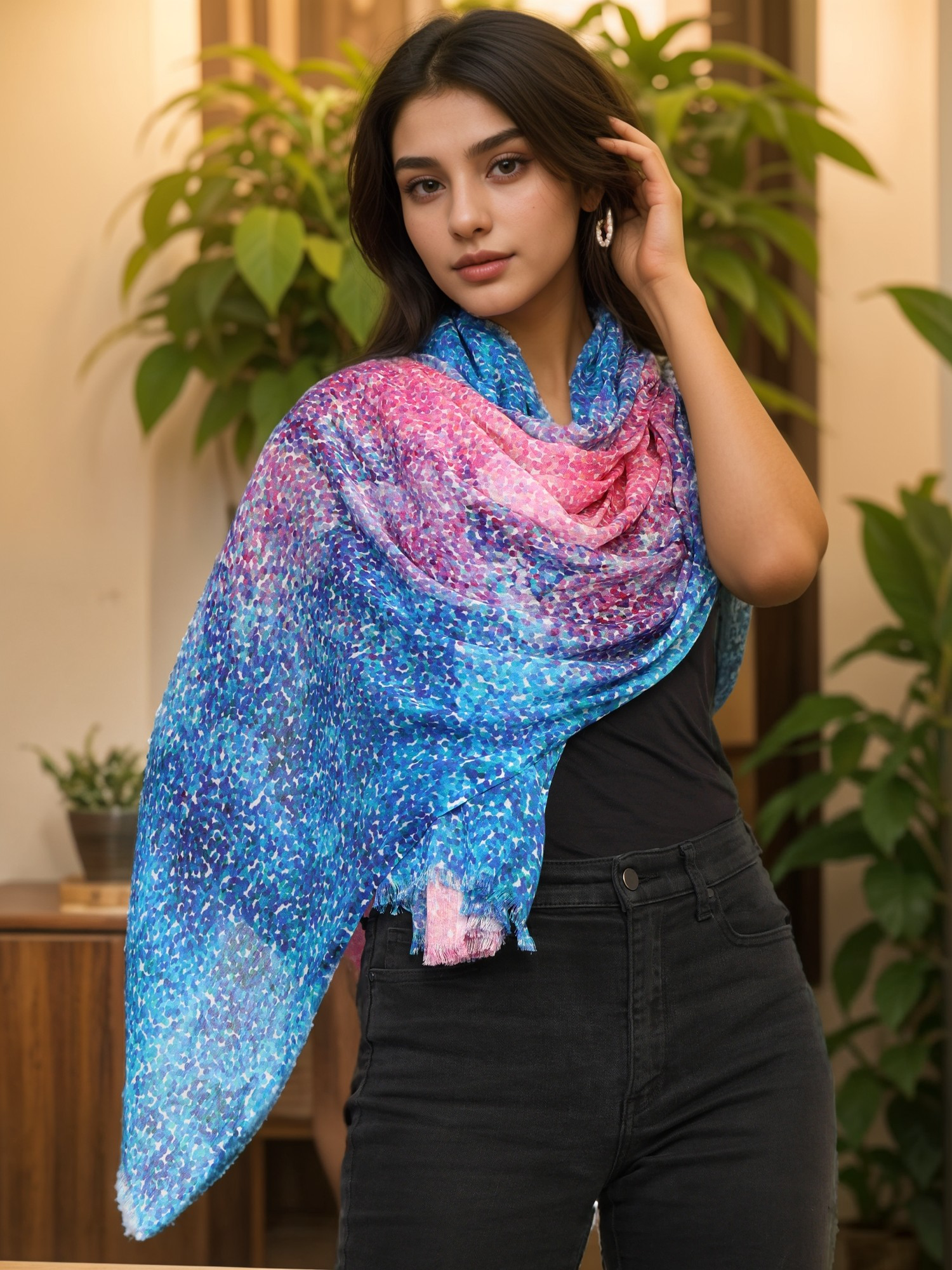 PRINTED MODAL SCARF