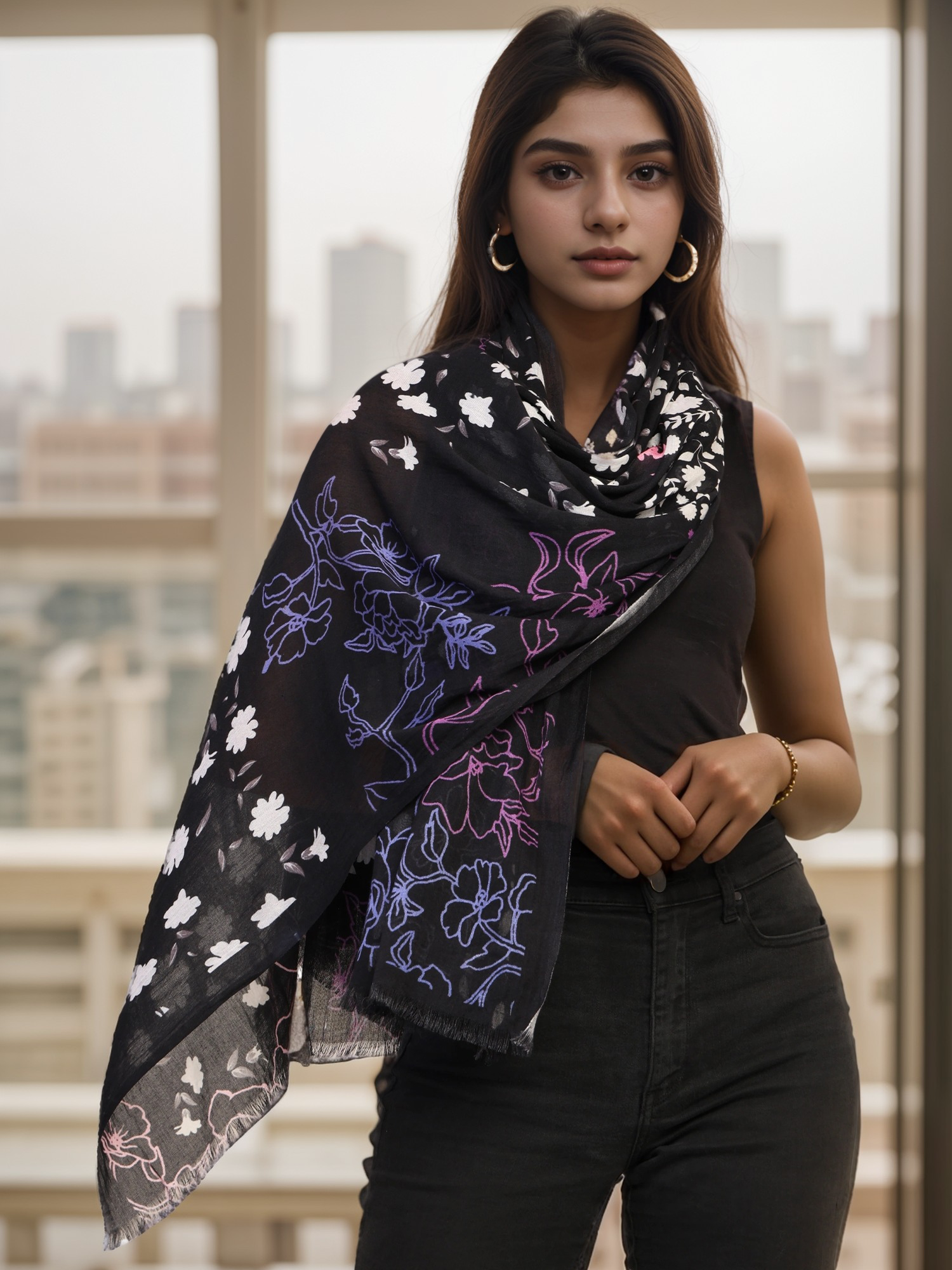 PRINTED MODAL SCARF