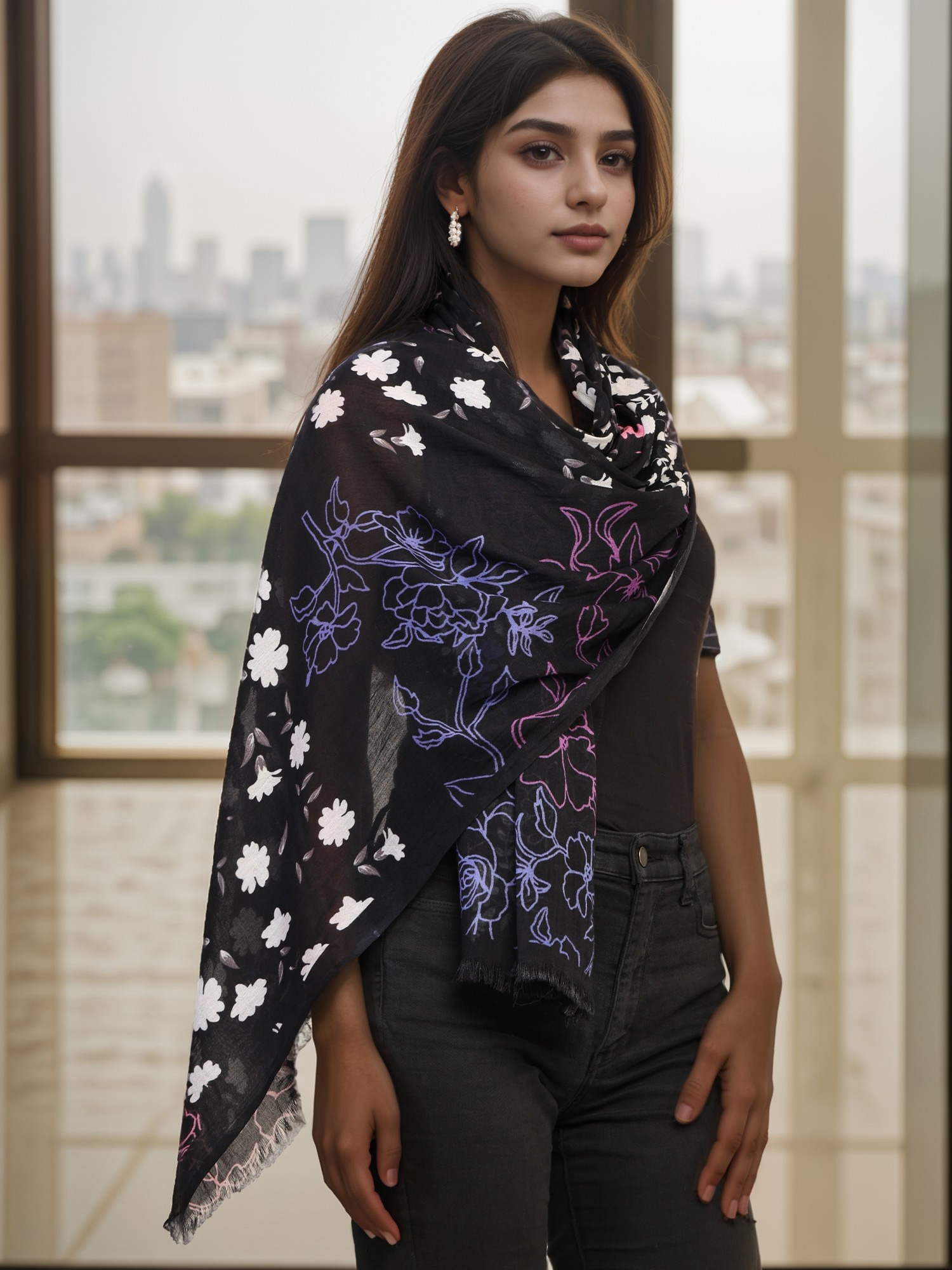 PRINTED MODAL SCARF