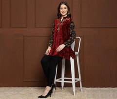 EMROIDERED TULIP TUNIC - TOSCEÉ