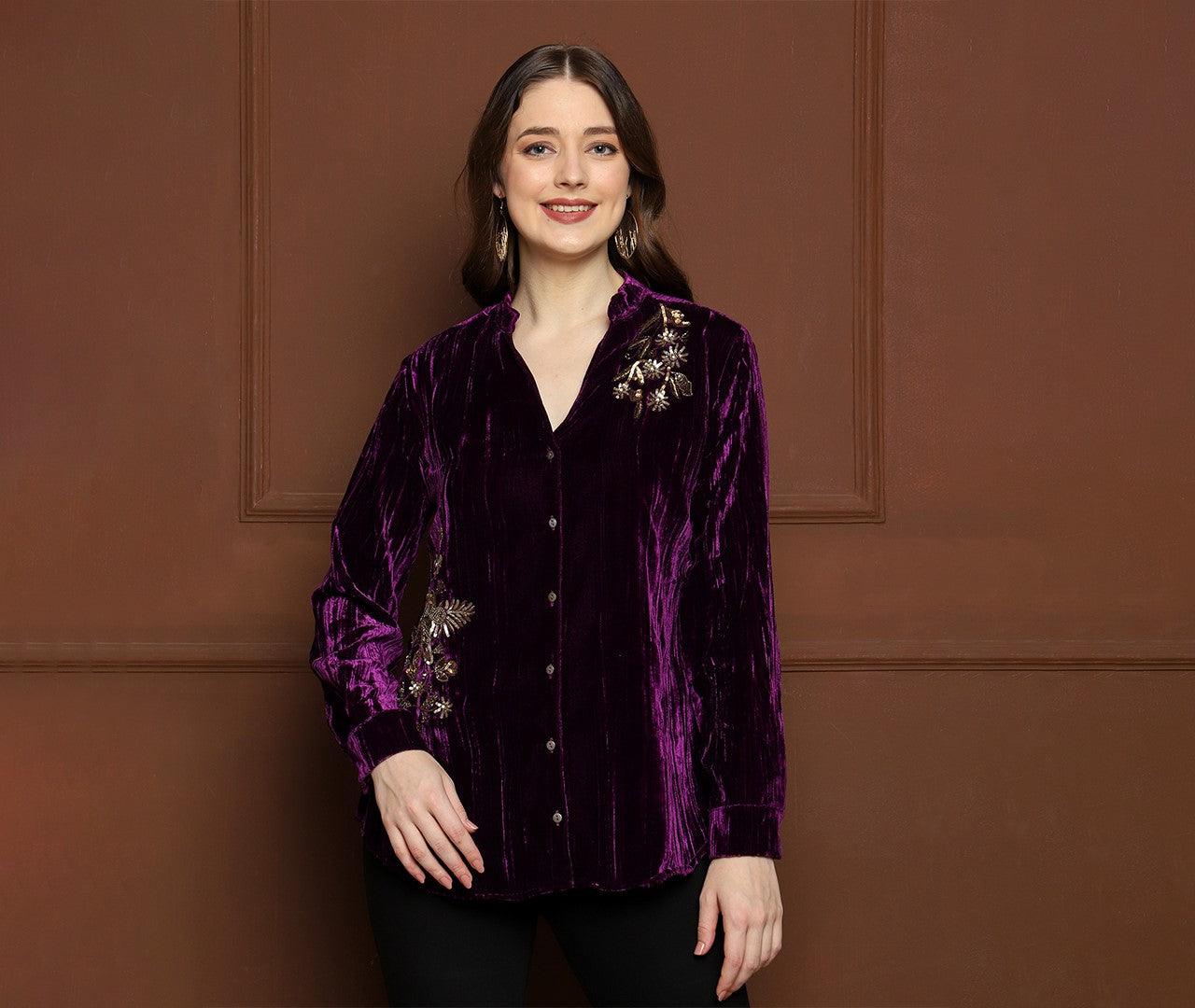 EMROIDERED PEONY TUNIC - TOSCEÉ