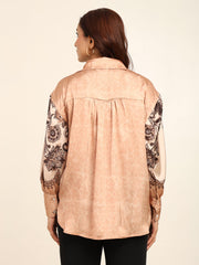 Beige Petals Shirt