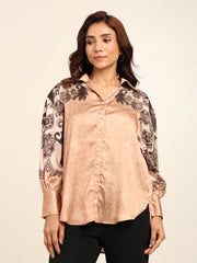 Beige Petals Shirt