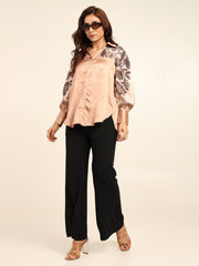 Beige Petals Shirt