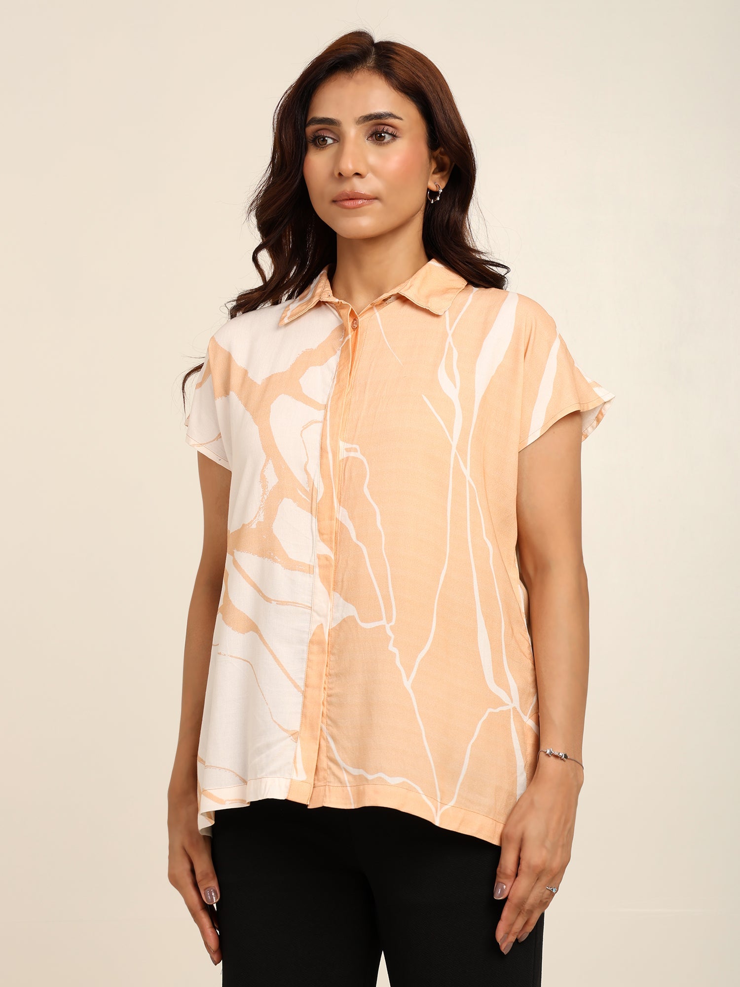 Bloom in Beige Shirt