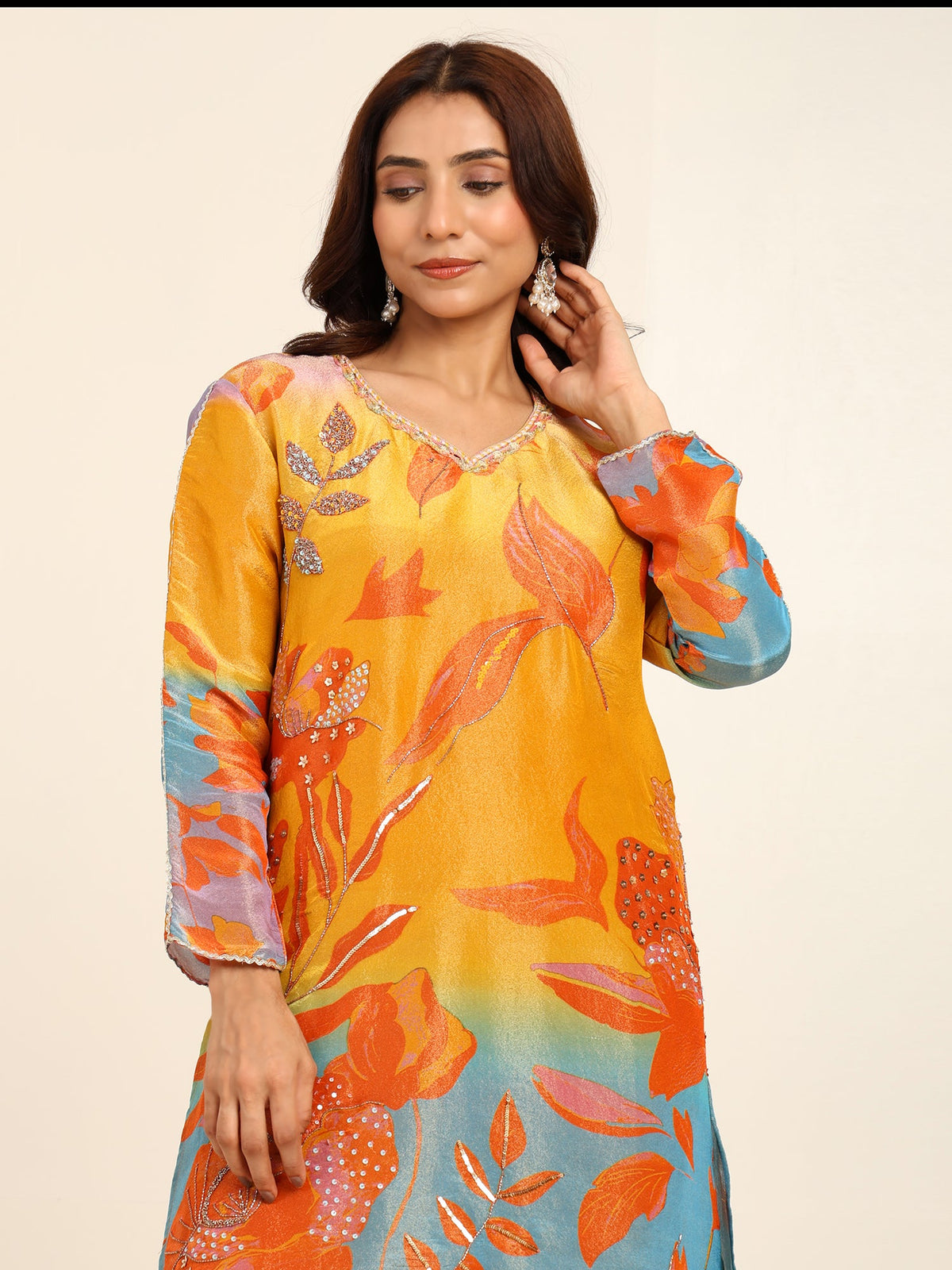 Amber Glow Kurta set