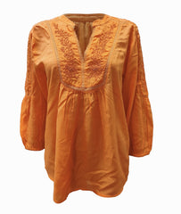 EMBROIDERED AMBER TOP