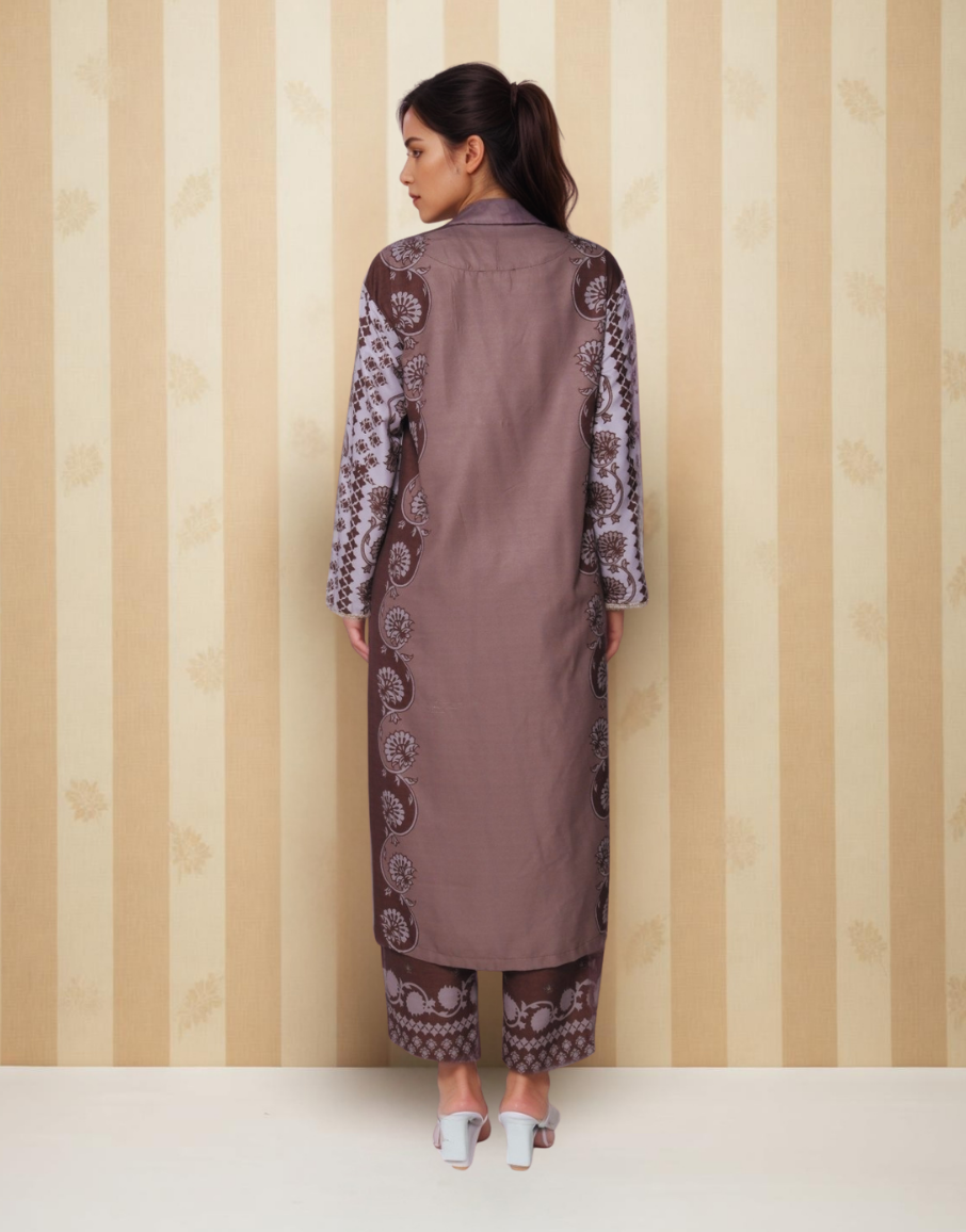 Cinnamon Charm Viscose Value Added Kurta Set