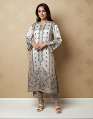 Ethereal Elegance Satin Value Added Kurta Set