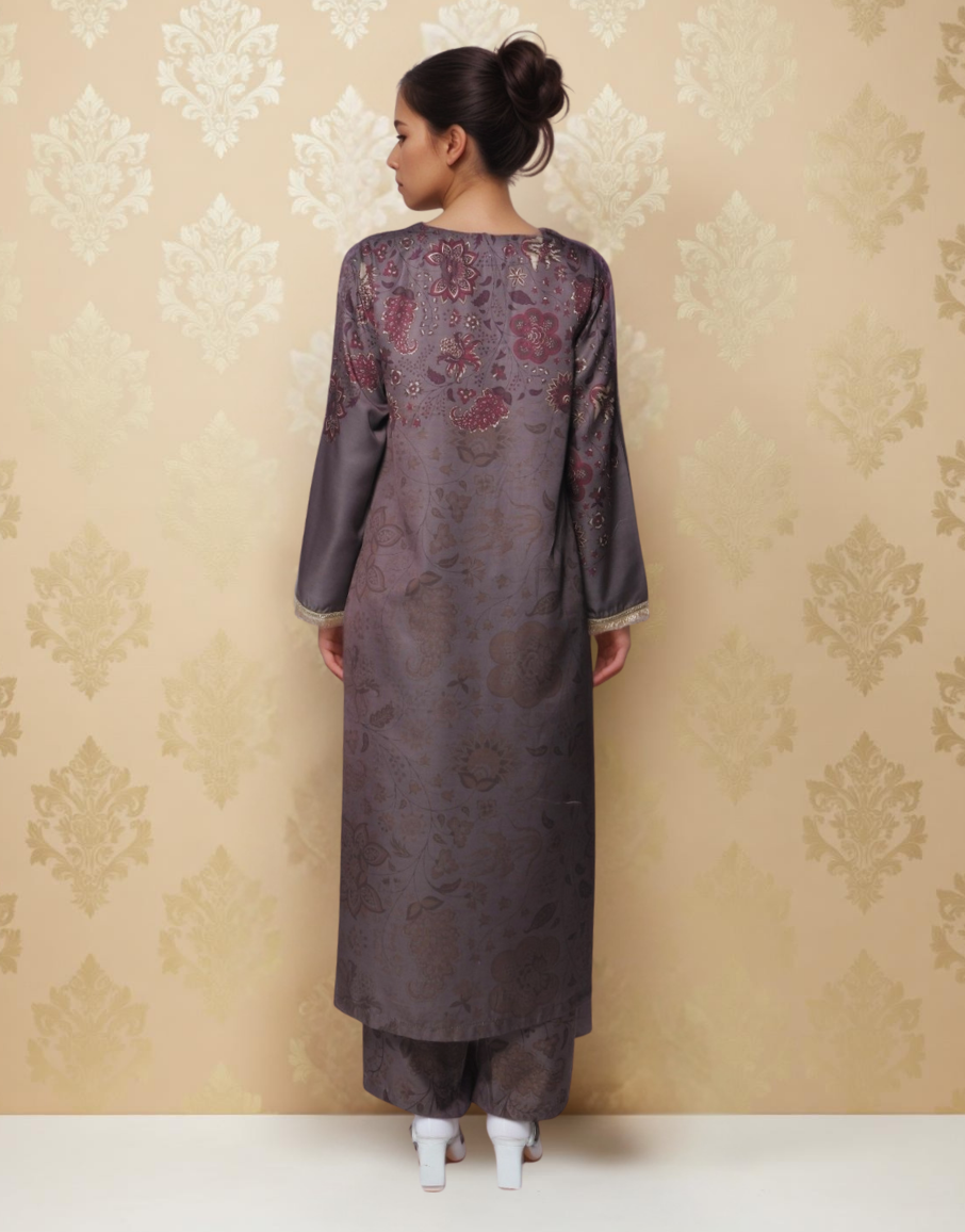 Latte Grace Satin Value Added Kurta Set