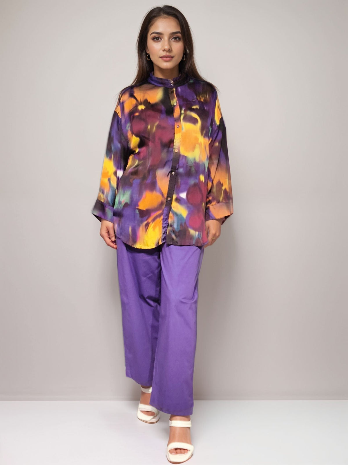 Bold Brush Viscose Printed Shirt