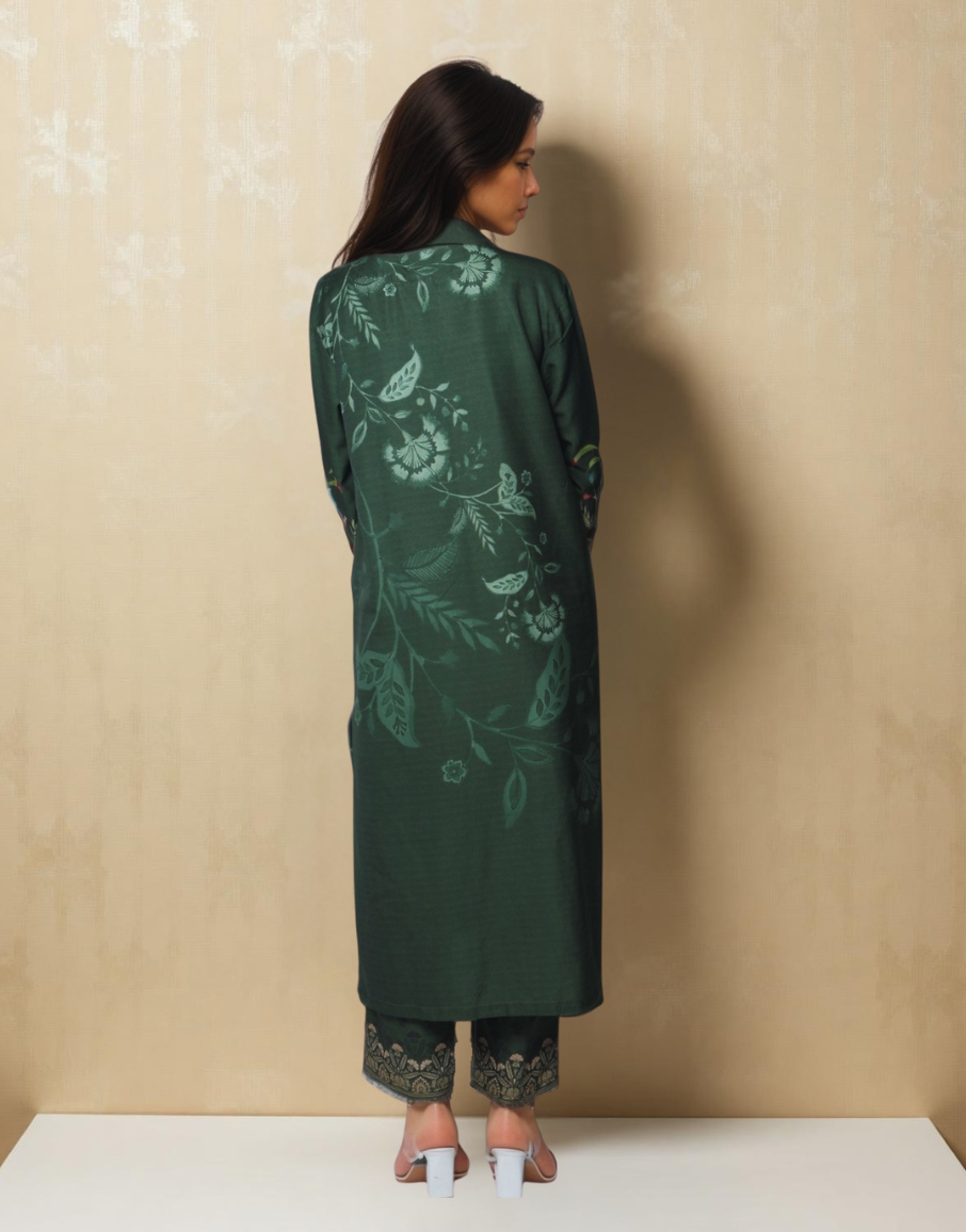 Green Allure Viscose Value Added Kurta set