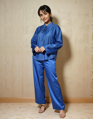 True Blue Essential Solid Viscose Top