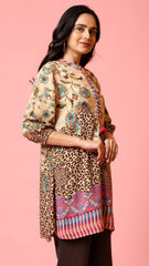 VOILET PRINTED TUNIC