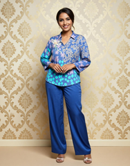 Pattern Play Printed Satin Shirt