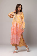 Sunlit Spice Satin Value Added Kurta Set