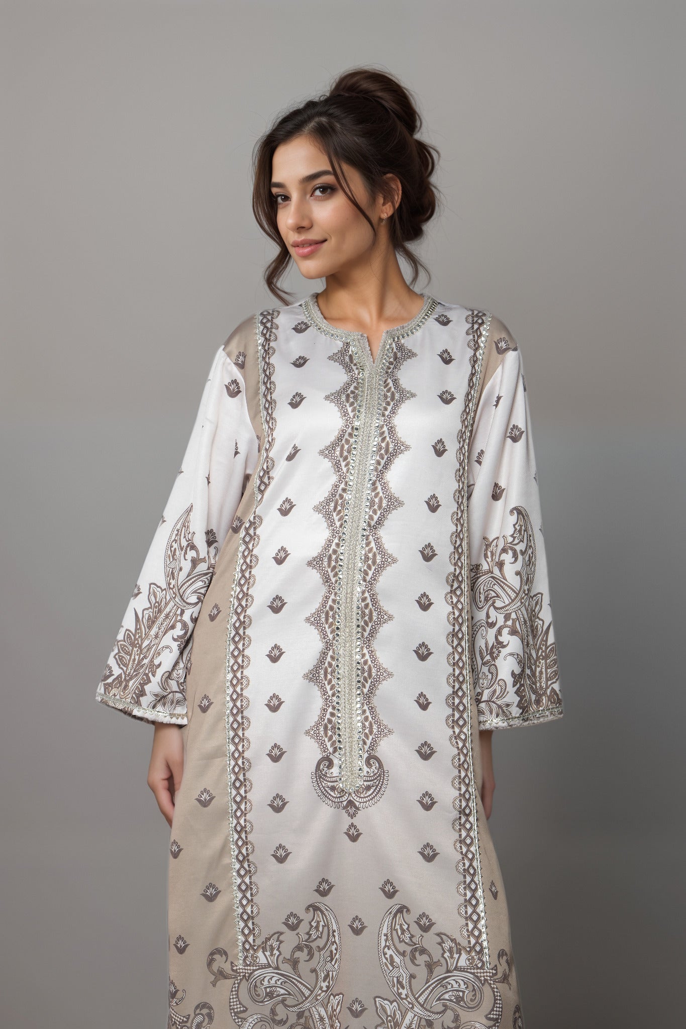 Ethereal Elegance Satin Value Added Kurta Set