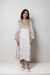 Pearl Blossom Satin Value Added  Kurta Set
