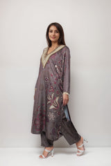 Latte Grace Satin Value Added Kurta Set