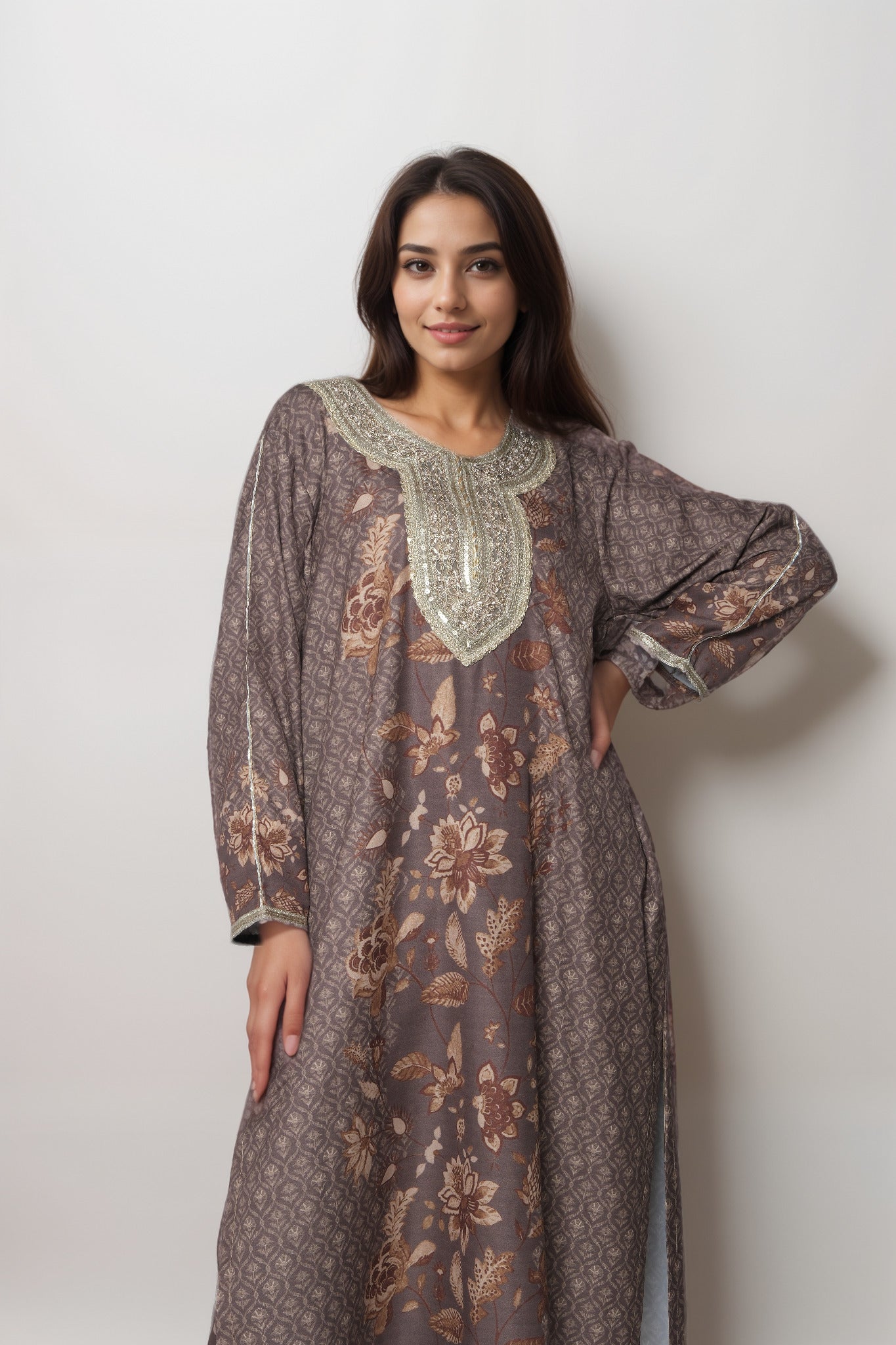 Rustic Root Viscose Value Added  Kurta Set