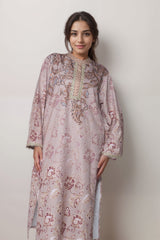 Sandy Bloom Linen Value Added Kurta Set