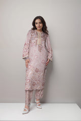Sandy Bloom Linen Value Added Kurta Set
