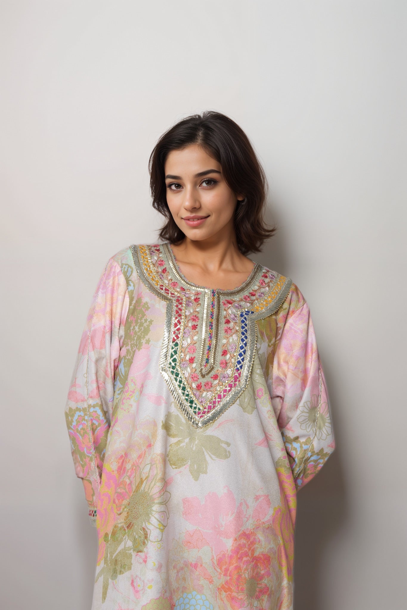 Mint Whisper Viscose Value Added  Kurta Set