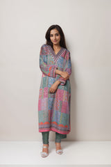 Frosted Mint Satin Value Added Kurta Set