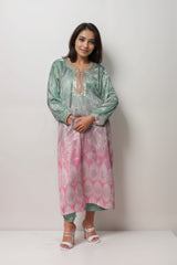 Pastel Dew Satin Value Added Kurta Set