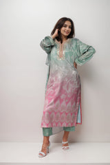 Pastel Dew Satin Value Added Kurta Set