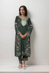Green Allure Viscose Value Added Kurta set