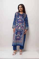 Blue Breeze Linen Value Added  Kurta Set