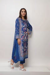 Blue Breeze Linen Value Added  Kurta Set