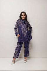 Purple Reign Linen Value Added Co-ord Set