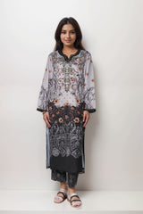 Twilight Petals Viscose Value Added Kurta Set