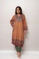 Clay Serenity Linen Value Added Kurta Set