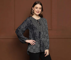 PRINTED ASTER TUNIC - TOSCEÉ