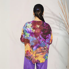 Print Pop Printed Crepe Silk Top